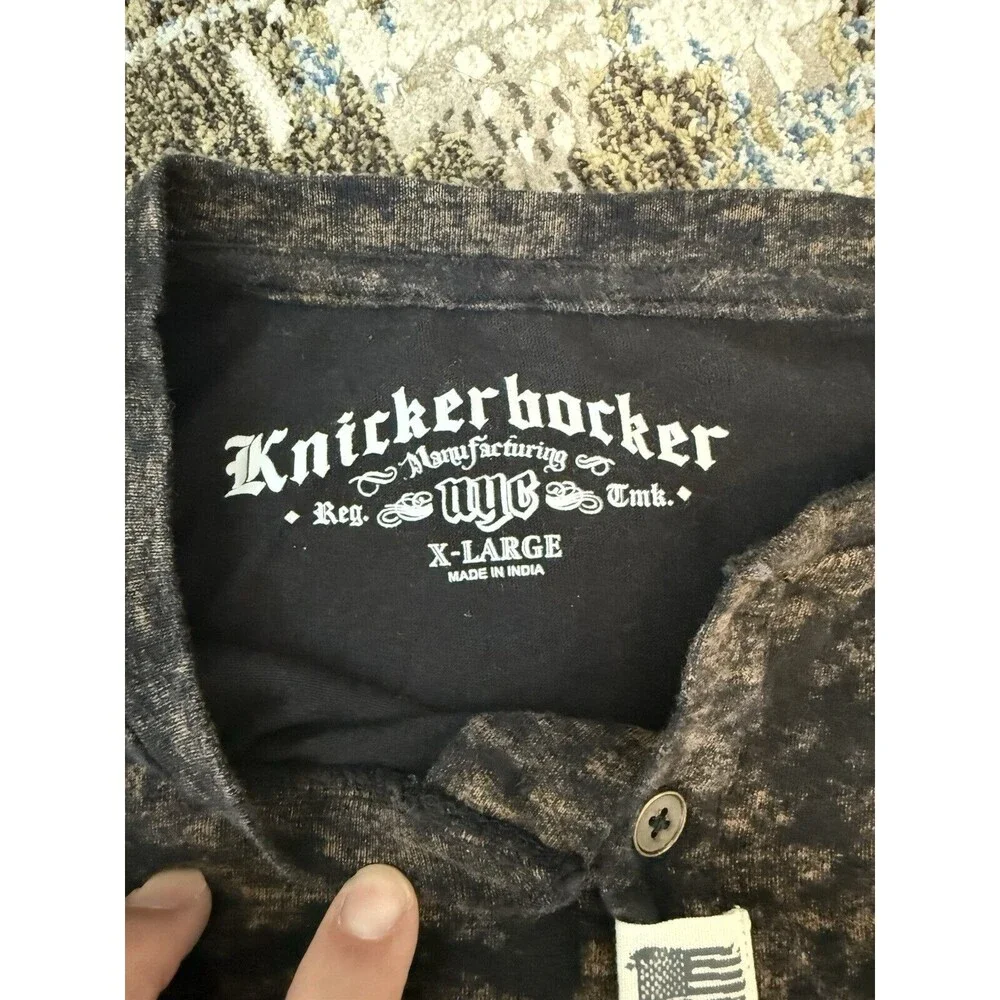 knickerbocker nyc ltd. edt. 23 Gold Black Army Skater shirt Adult Size XL - Picture 5 of 8